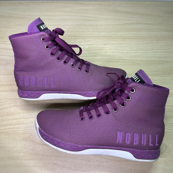 NOBULL Super Fabric Womens 8 Mens 6.5 High Top Trainers Purple CrossFit Shoes - Picture 1 of 9